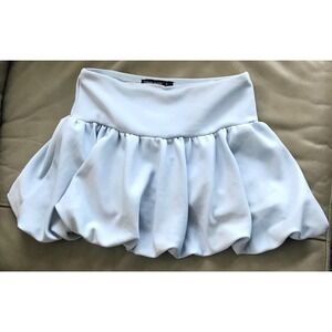 Love Poem Light Blue Bubble Skort Mini Skirt with Built In Shorts Womens Small